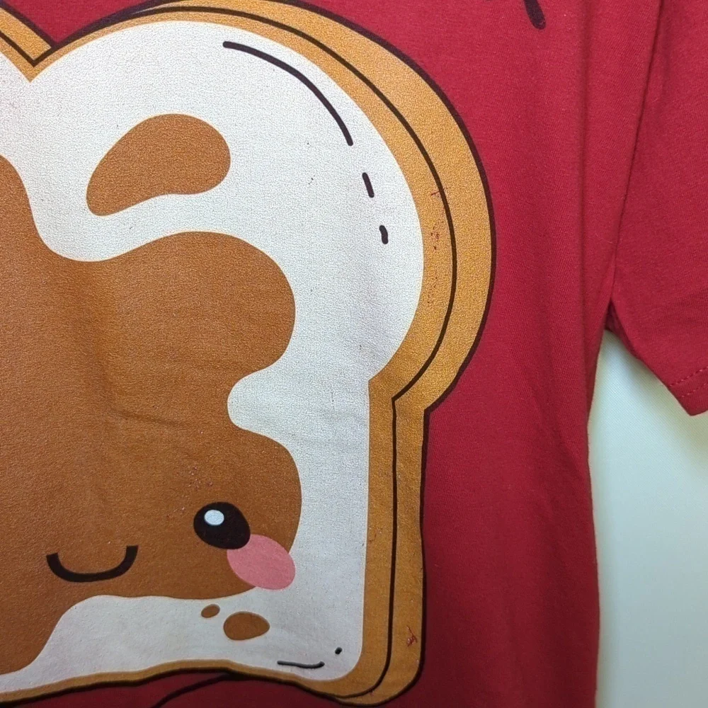 Peanut‎ Butter Cotton Red T shirt Mediim